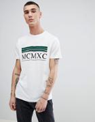 New Look T-shirt With Mcmxc Print In White - White