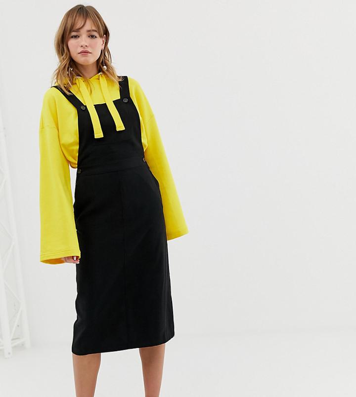 Monki Overalls Dress In Black