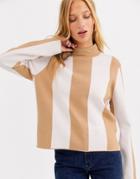 Selected Cropped Sweater-tan