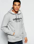 Adidas Originals Hoodie With Chest Logo Aj7249 - Gray