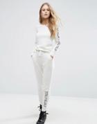 Noisy May Sweat Pants - White