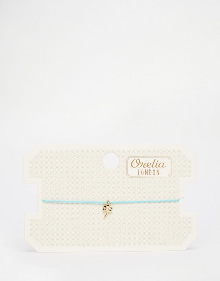Orelia Palm Tree Friendship Bracelet - Turquoise