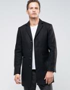 Selected Homme Overcoat - Black