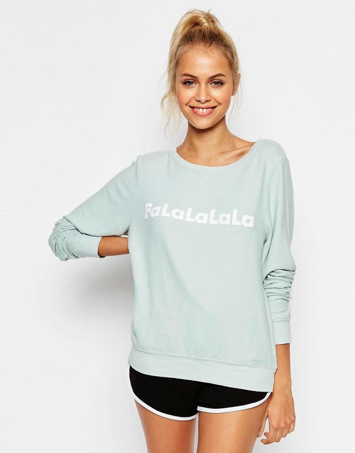 Wildfox 'falalalala' Sweater - Blue