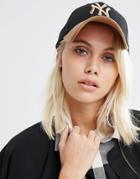 New Era 9 Forty Cap In Black With Contrast Suede Peak - Black