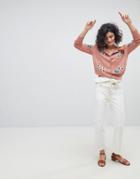 Intropia Hand Embroidered Cardigan - Pink