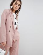 New Look Double Breasted Blazer - Two-piece - Pink