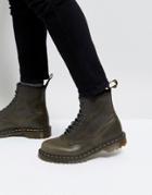 Dr Martens 1460 Washed Leather 8 Eye Boots - Brown