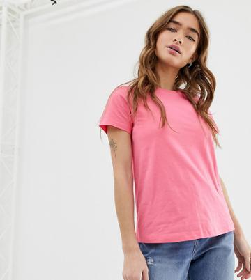 Asos Design Petite Ultimate T-shirt With Crew Neck In Pink