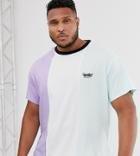New Look Plus Vertical Block T-shirt In Lilac - Purple