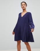 See U Soon Smock Dress - Navy