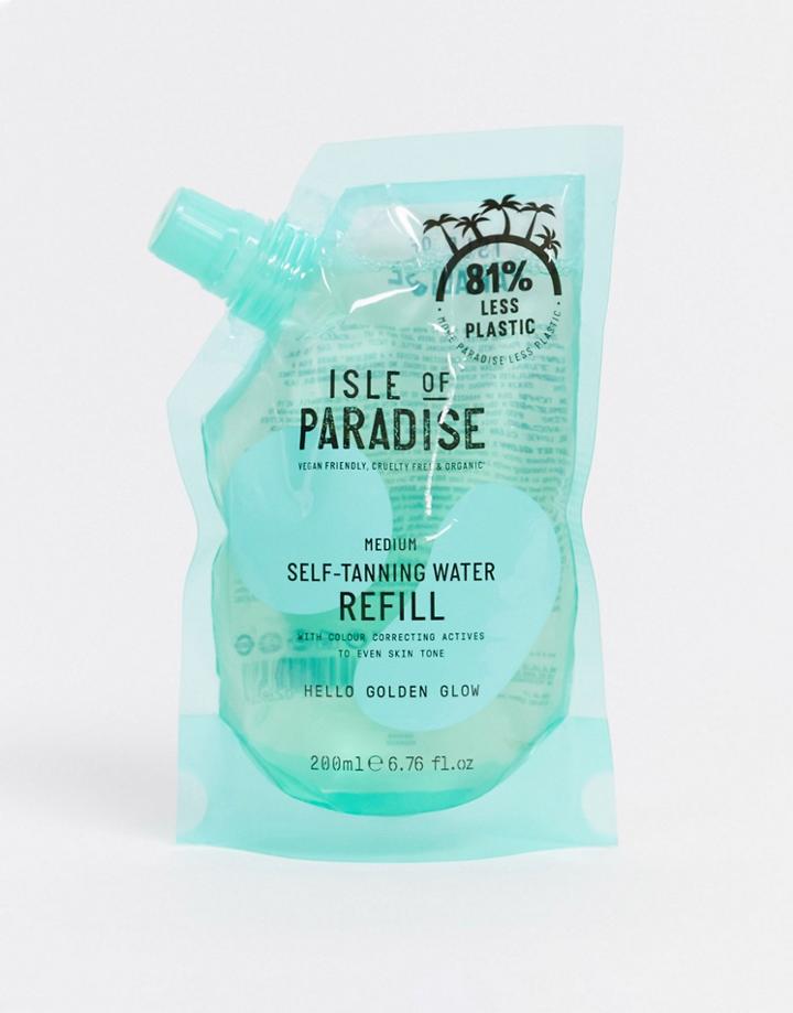 Isle Of Paradise Self Tanning Water Refill Pouch - Medium 6.76 Fl Oz-no Color