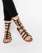 Oasis Roma Stud High Glad In Black - Black