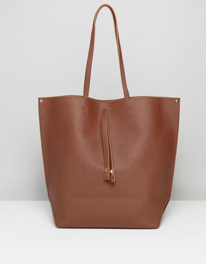 Pieces Lellis Tote Bag - Tan