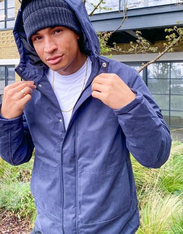 Fat Moose Sailor Hooded Jacket-navy
