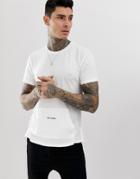 Religion T-shirt With Front Pocket - White
