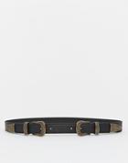 Pieces Western Belt With Antique Gold Hardware