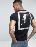 Asos Muscle T-shirt With Renaissance Back Print - Black