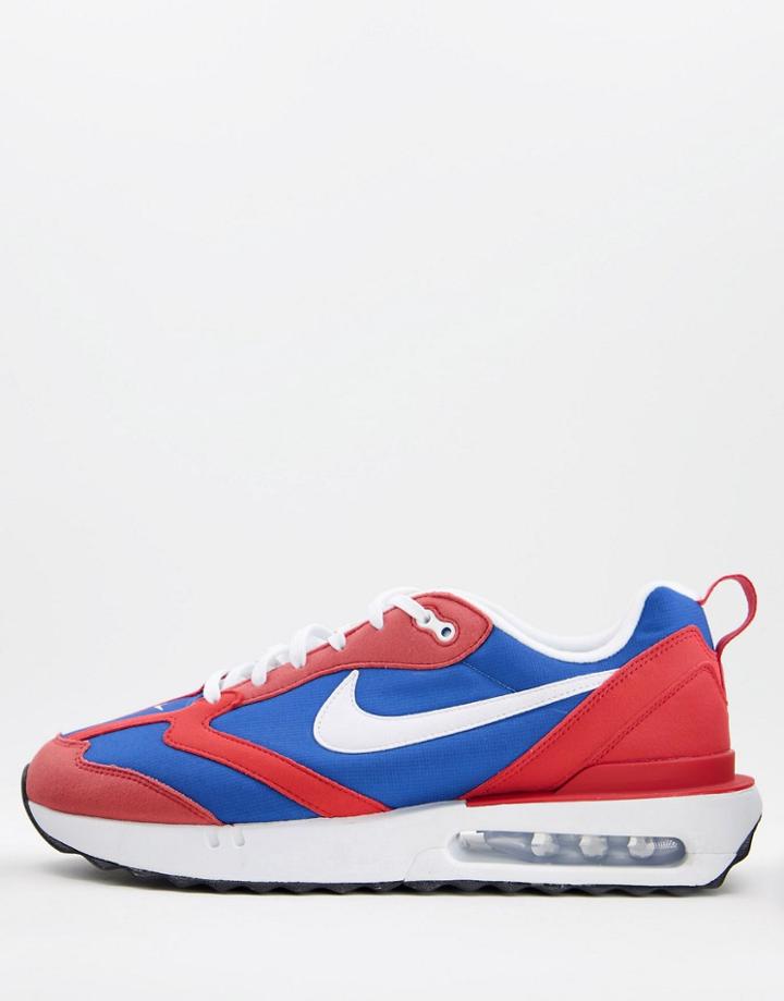 Nike Air Max Dawn Sneakers In Team Royal/red Clay-blue