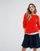 Vila Knitted Top - Red