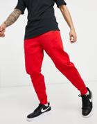 Nike Tech Fleece Sweatpants In Red