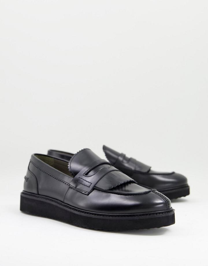 Bolongaro Trevor Fringing Loafers-black