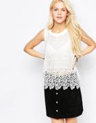 Japonica Lace Sleeveless Top - White