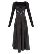 Violet Romance Jersey Smock Dress With Shirring In Floral Print-multi