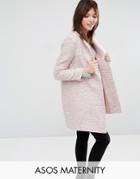 Asos Maternity Slim Coat - Pink