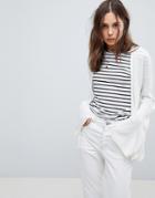 Brave Soul Lima Loose Edge To Edge Cardigan - White