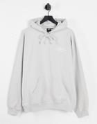 Dr Denim Heavyweight Hoodie Relaxed Fit In Stone-neutral