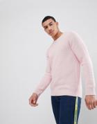 Pull & Bear Knitted Sweater In Pink - Pink