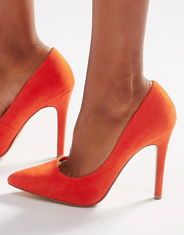 New Look Point Heel Shoe - Orange