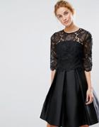 Ted Baker Maaria Lace Bodice Dress - Black