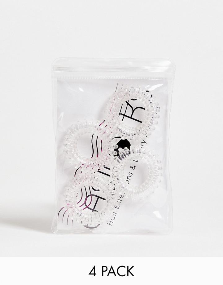 Easilocks 4 Pack Hair Coils In Clear-no Color