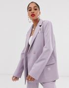 Adidas Originals X Danielle Cathari Deconstructed Blazer In Soft Vision - Purple