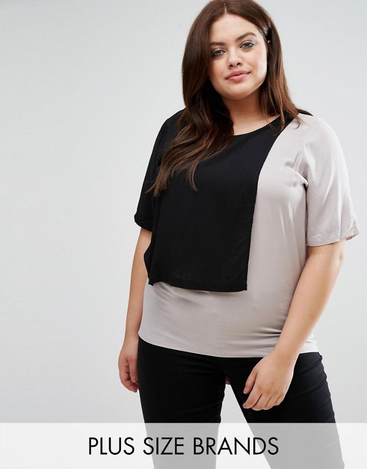Junarose Color Block Jersey Tee - Multi