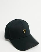 Farah Logo Cap In Black