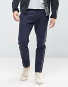 Replay Tapered Chinos Washed Navy - Navy