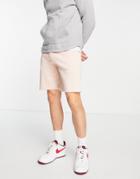 Asos Design Jersey Slim Shorts In Pink
