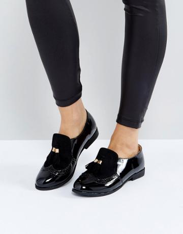 Truffle Collection Highcut Loafer - Black