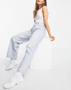 Weekday Expand Organic Cotton Mid Rise Boyfriend Jeans In Fresh Blue-blues