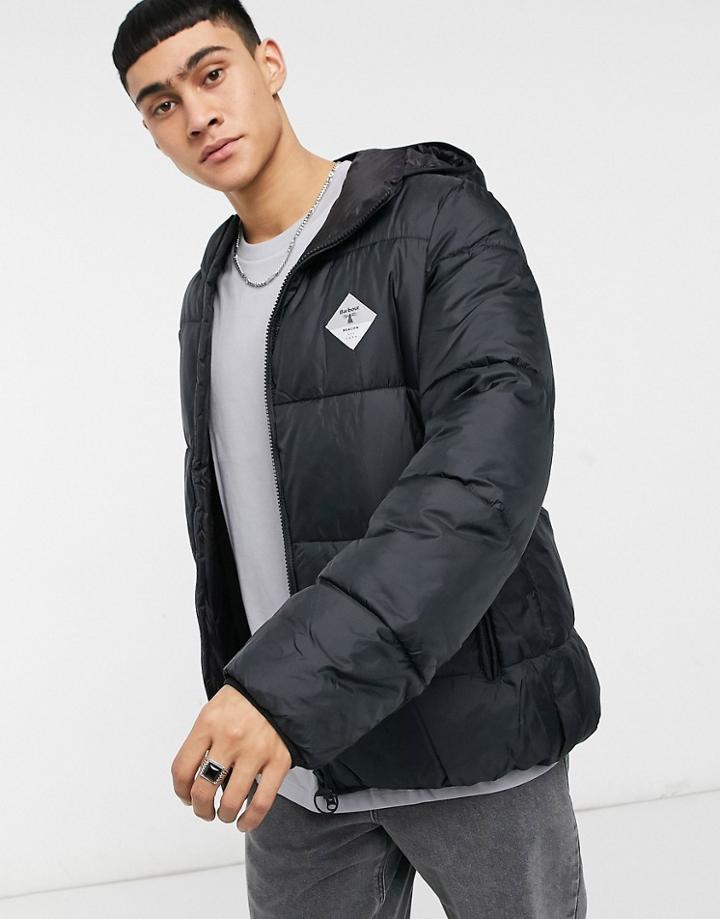 Barbour Beacon Ross Quilt Jacket In Black