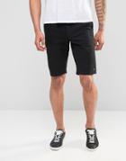 Farah Chino Shorts In Stretch Cotton - Black