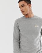 Nudie Jeans Co Samuel Logo Sweatshirt In Gray