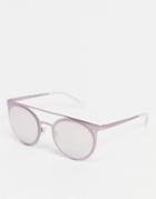 Emporio Armani Round Lens Sunglasses-pink