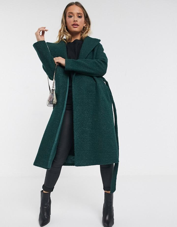 Helene Berman Ruth Wrap Coat-green