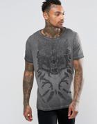 Diesel T-joe-dc-a T-shirt Speak No Evil Print - Black