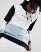 Criminal Damage Retro Paneled Hoodie - Black