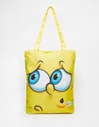 Hype X Spongebob Shopper In Ripstock Fabric - Yellow